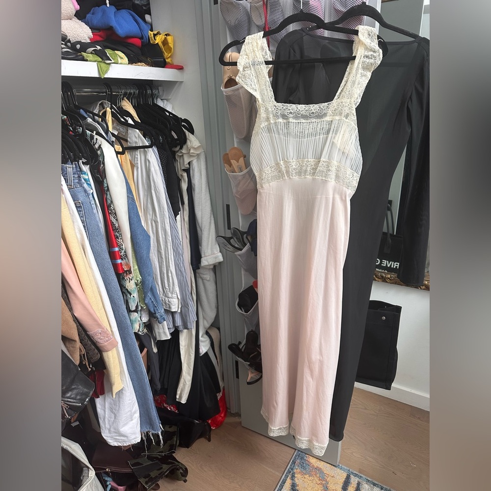 vintage slip dress pink